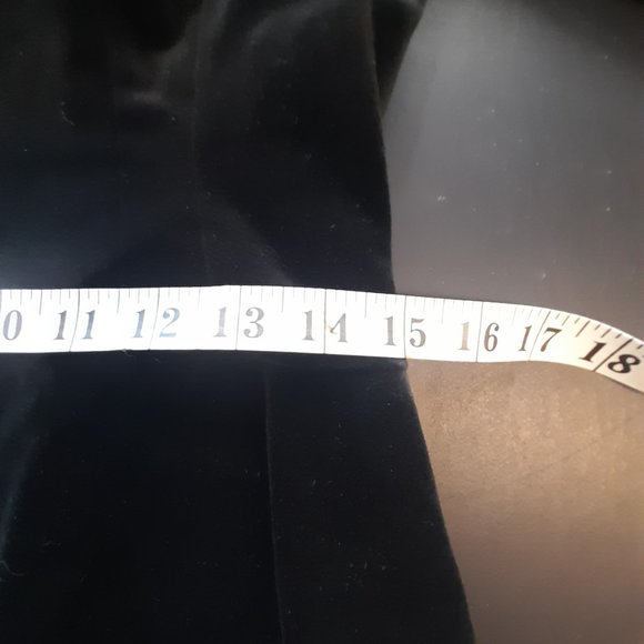 Gilded Age! Ralph Lauren Blue Label Black Velvet button front jacket - Picture 11 of 11